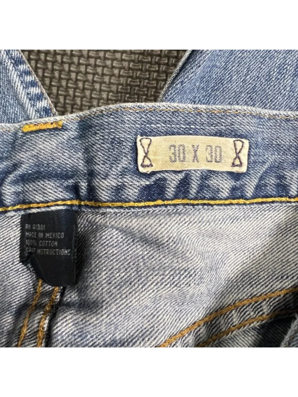 Polo Ralph Lauren Mens Blue Denim Jeans Size 30x30 Classic Fit Made In Mexico - Picture 5 of 5